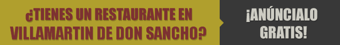 Restaurantes en Villamartin de Don Sancho